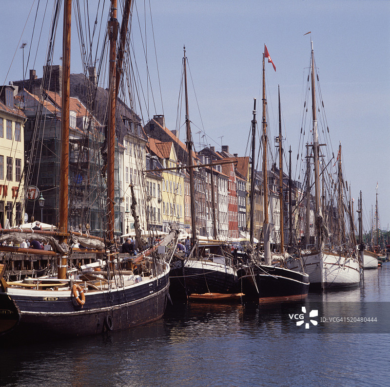 港口,哥本哈根,丹麦图片素材