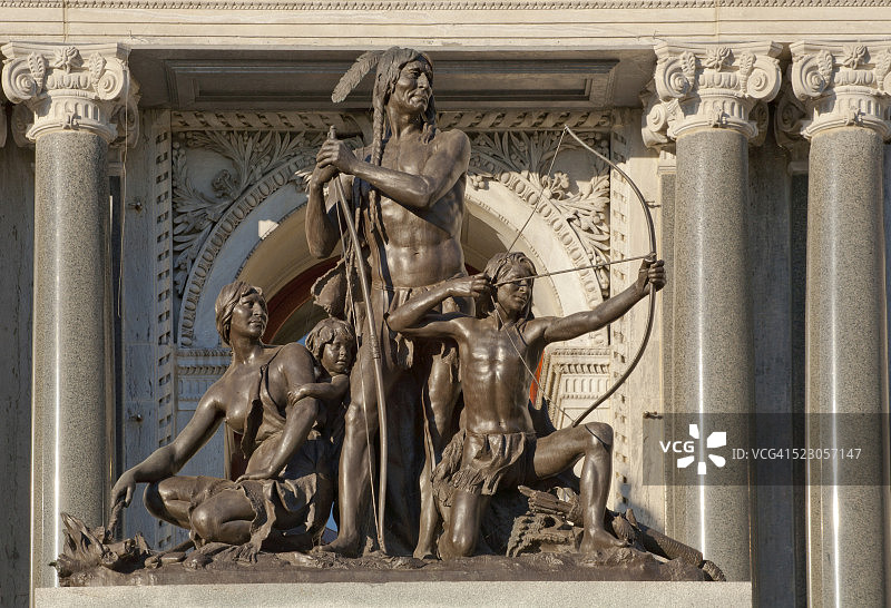 雕塑，魁北克议会大厦，魁北克国民议会，魁北克，加拿大图片素材