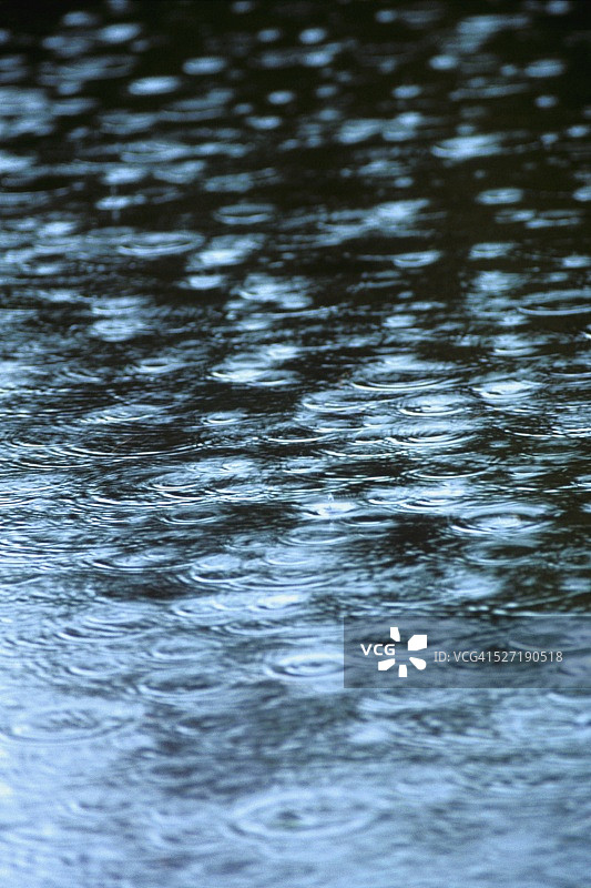 雨水落在水面上图片素材