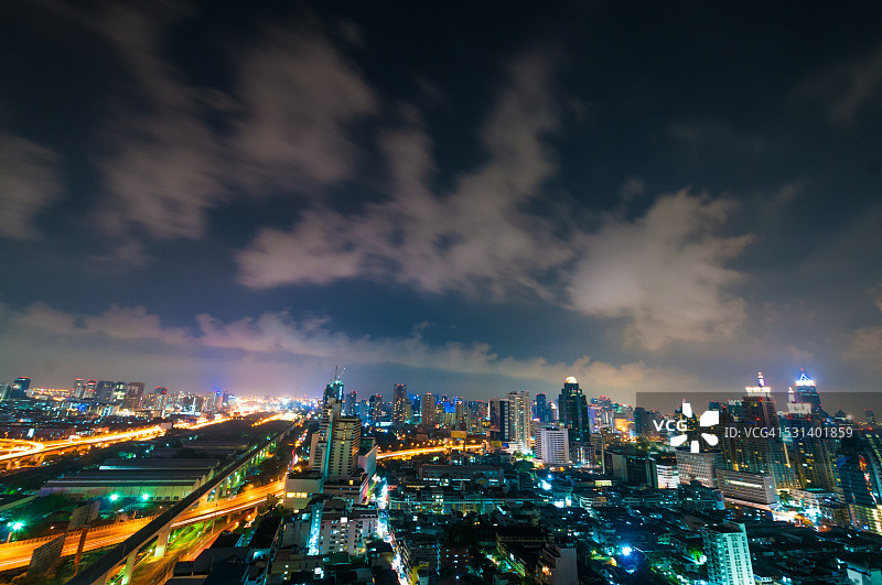 亚洲的空中城市景观图片素材