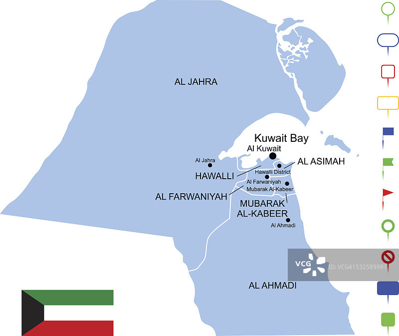 科威特的地图图片素材