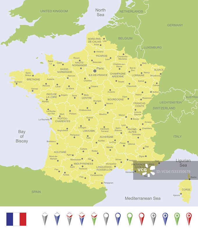 法国的地图图片素材
