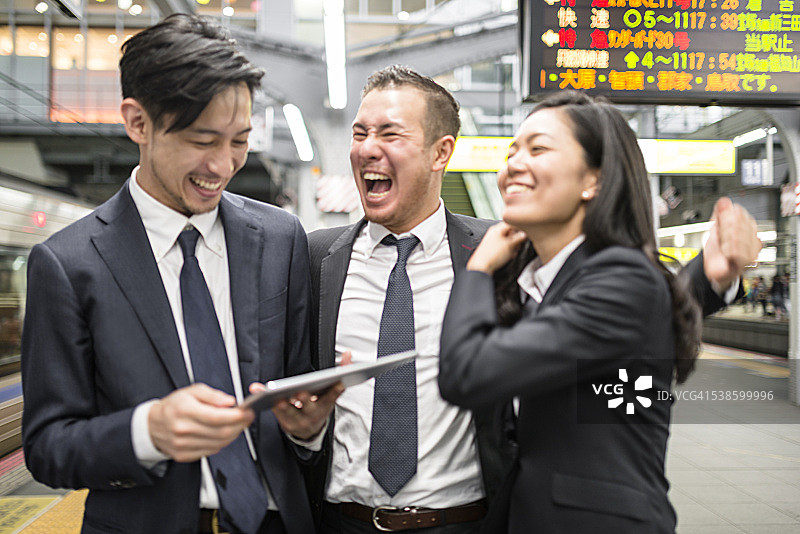 日本的幸福商人图片素材