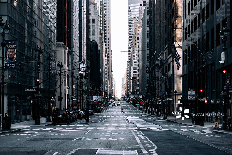 曼哈顿的街道图片素材