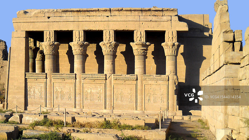 埃及丹德拉哈索尔神庙图片素材