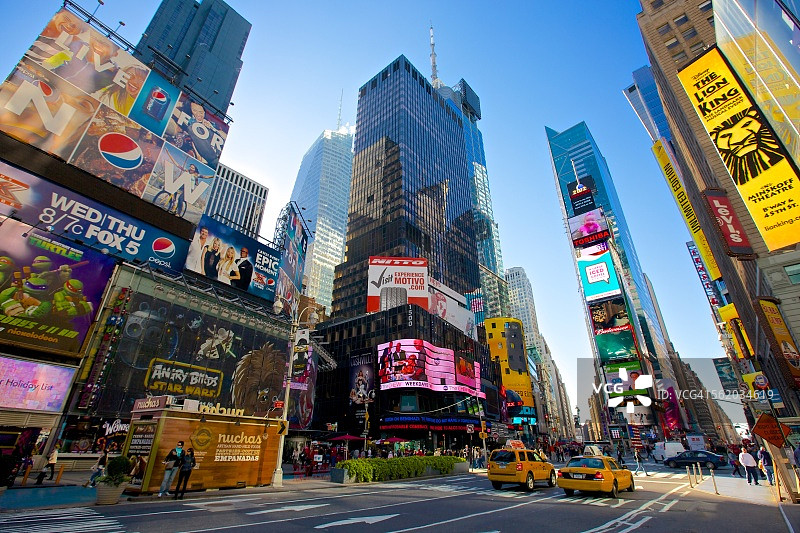 纽约曼哈顿的时代广场图片素材