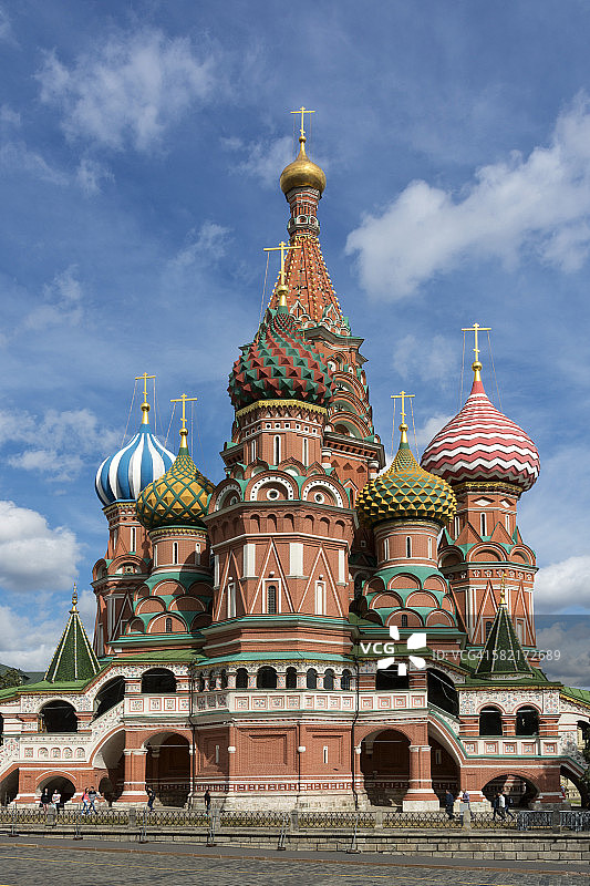 莫斯科的圣巴西尔大教堂图片素材