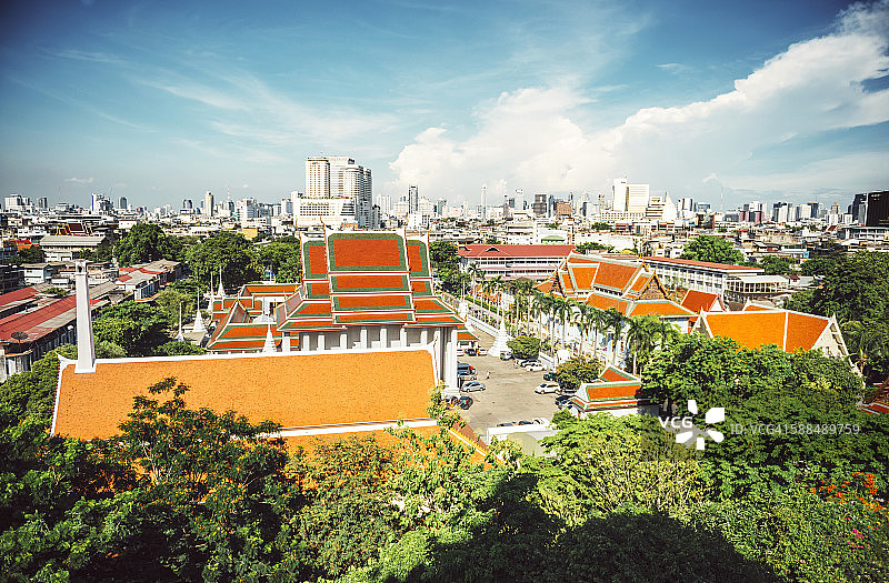 泰国，曼谷，从萨吉寺看图片素材