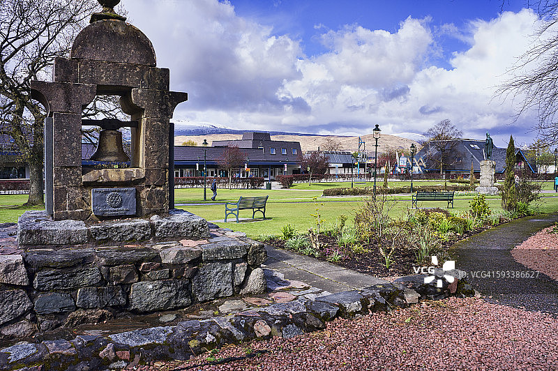 小镇公园，威廉堡中心，苏格兰图片素材