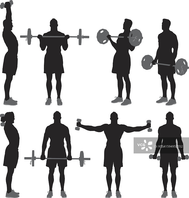 锻炼肌肉发达的男人图片素材