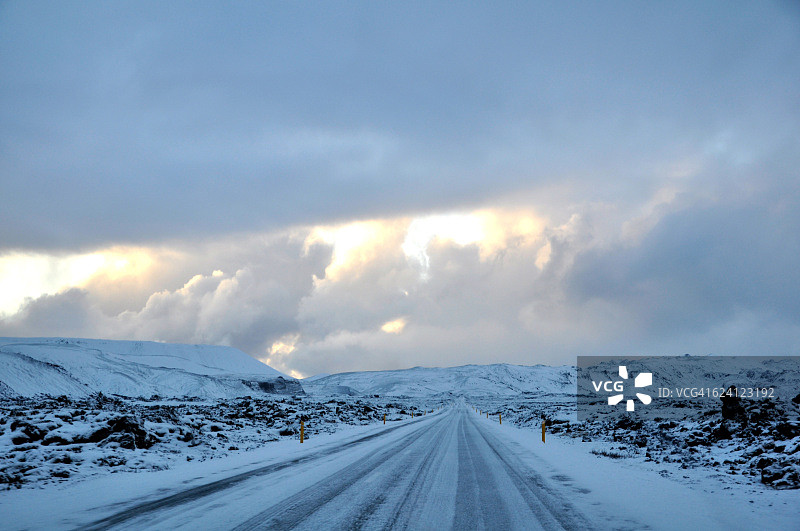 冰岛Myvatn的冬季图片素材