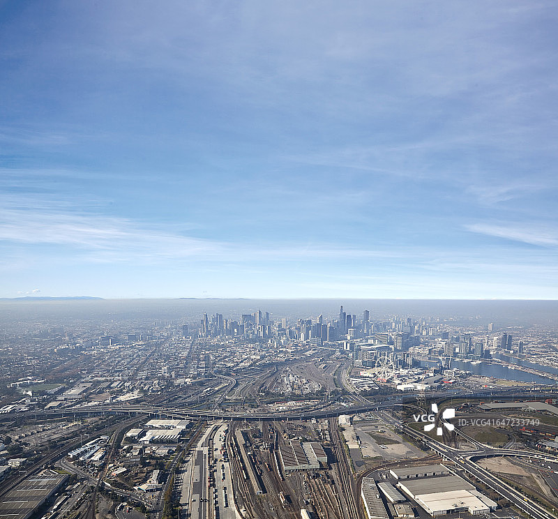 墨尔本城市空中图片素材