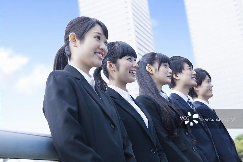 日本新社会的微笑图片素材