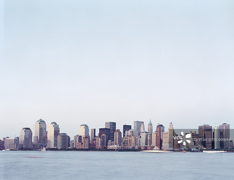 曼哈顿的天际线图片素材