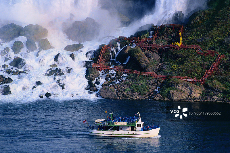 尼亚加拉大瀑布的旅游业图片素材