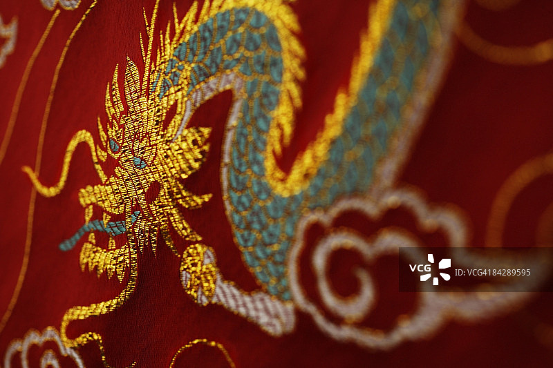 中国丝绸的特写图片素材