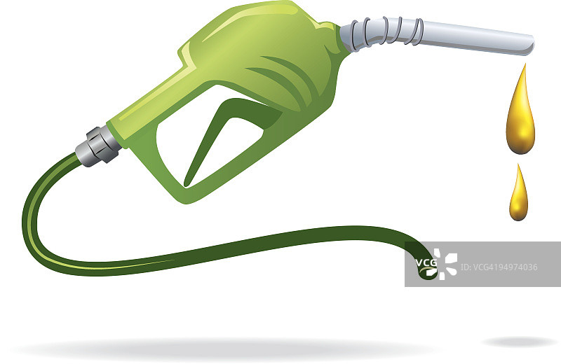 绿色燃料环境概念形象气体泵喷管滴油图片素材