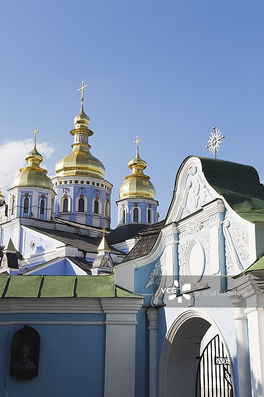 圣迈克尔金色圆顶修道院，2001年1108原版副本，乌克兰基辅，欧洲图片素材