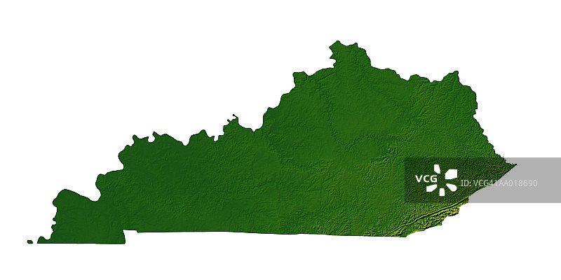 肯塔基州地图图片素材