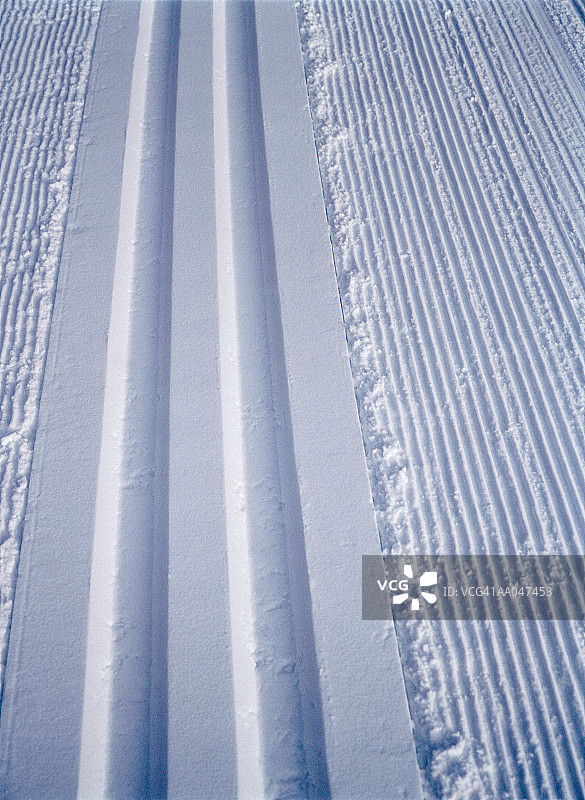 越野滑雪道图片素材