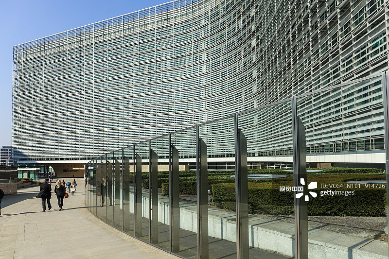 欧洲委员会的Berlaymont办公楼，布鲁塞尔图片素材