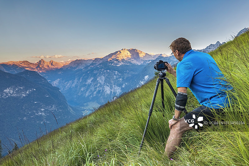 阿尔卑斯山的自然摄影师-贝希特斯加登国家公园图片素材