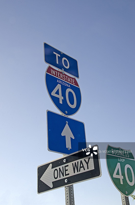 40号州际公路标志图片素材
