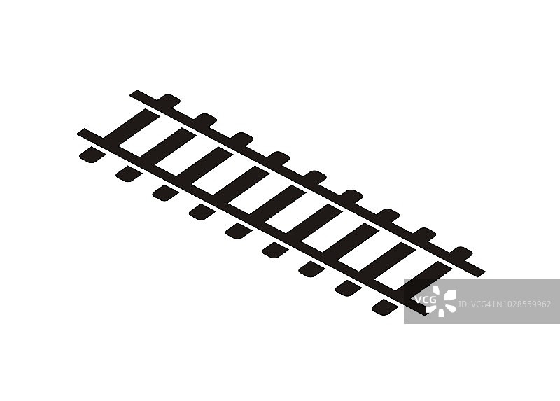 铁路轨道等距图标图片素材