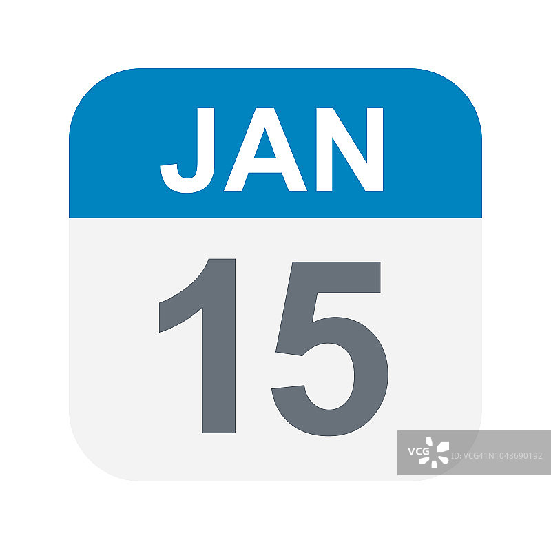 1月15日-日历图标图片素材