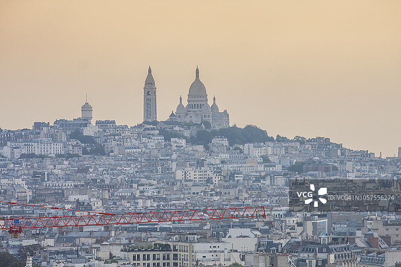 蒙马特的巴黎城市景观图片素材