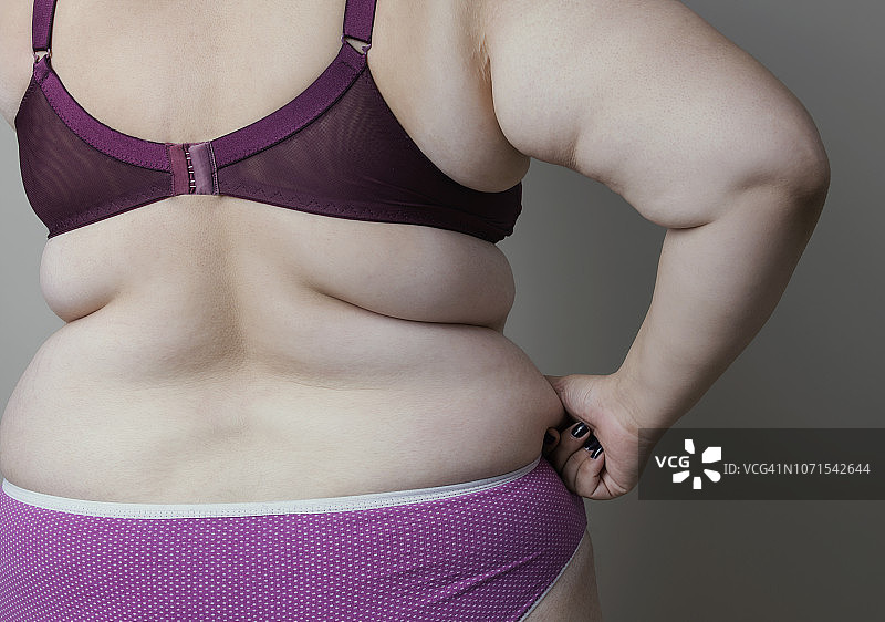 肥胖女性身体图片素材
