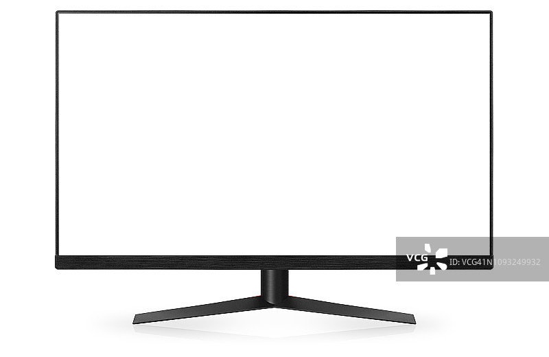 显示器或电视隔离白色图片素材
