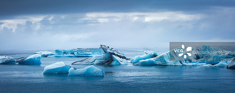Jokulsarlon冰川湖图片素材