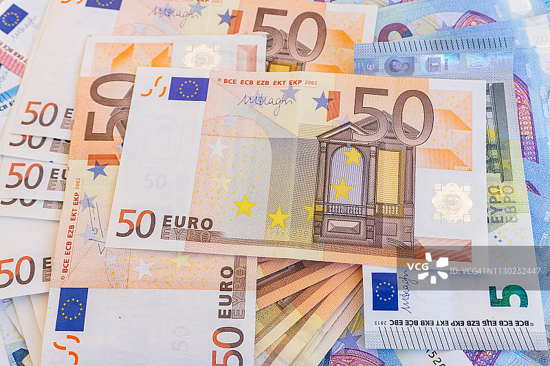欧元banknotes图片素材