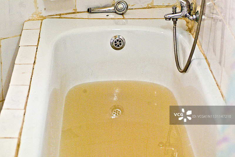 非洲，尼日尔，2007年:非洲酒店浴室图片素材