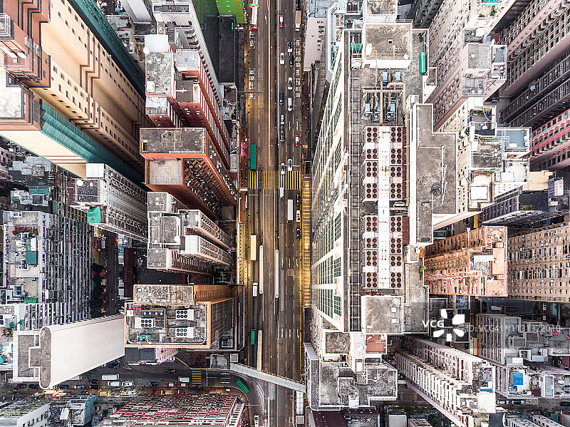 香港北角区的鸟瞰图图片素材
