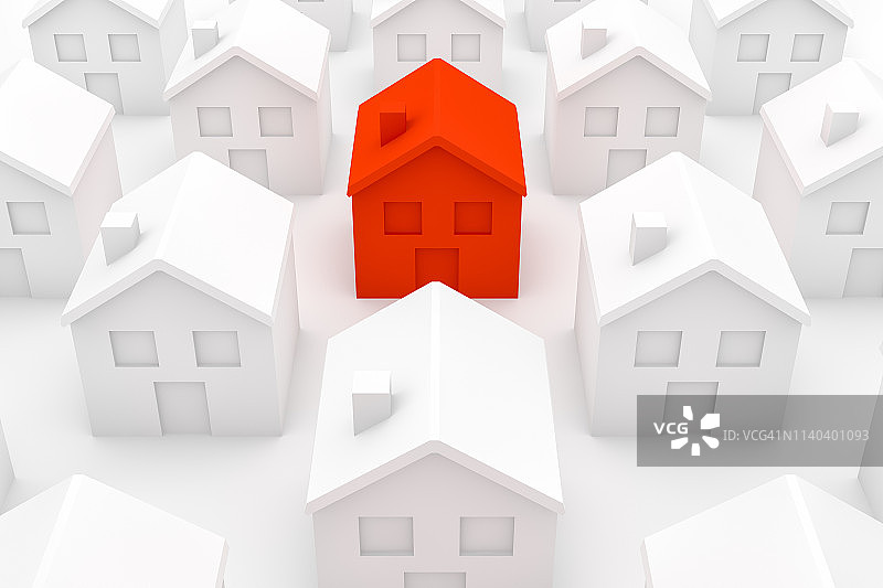 房地产行业，抵押贷款，新住宅概念图片素材