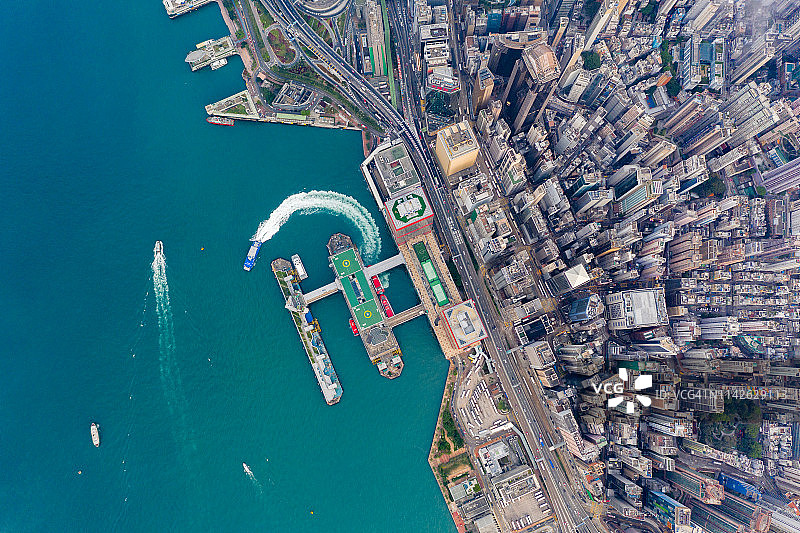 俯瞰香港图片素材