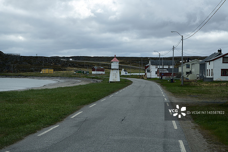 基堡灯塔，挪威北部图片素材