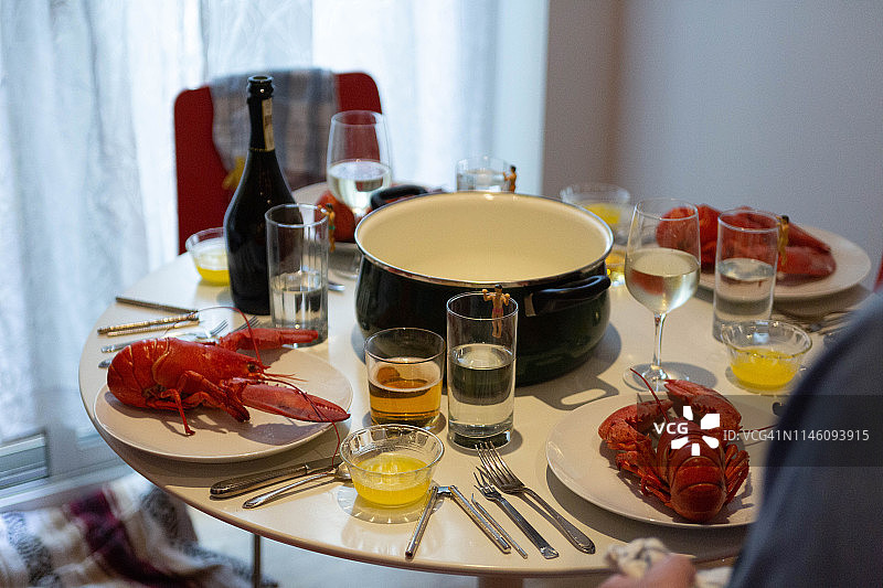 龙虾晚餐图片素材