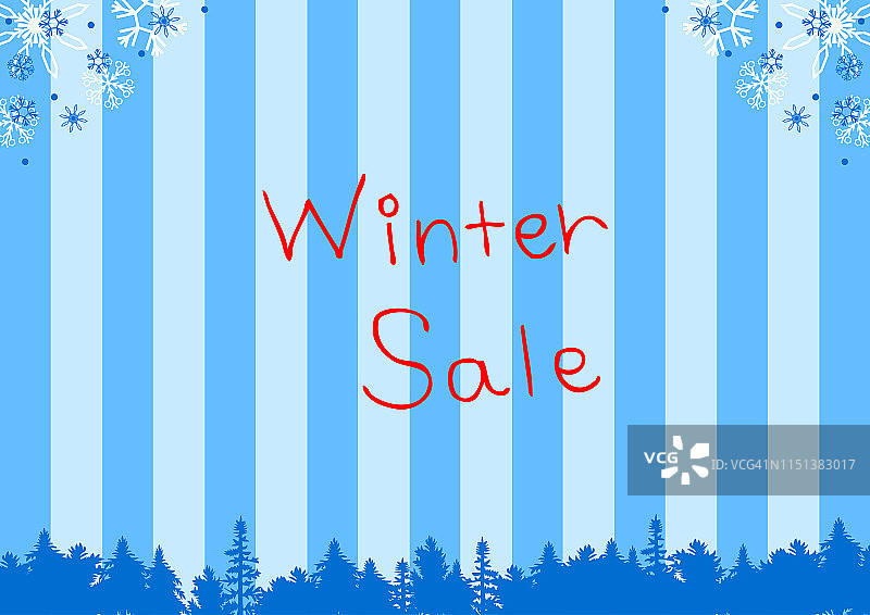 冬季销售和雪水晶背景图片素材