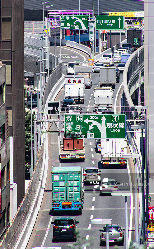 大阪的城市公路图片素材