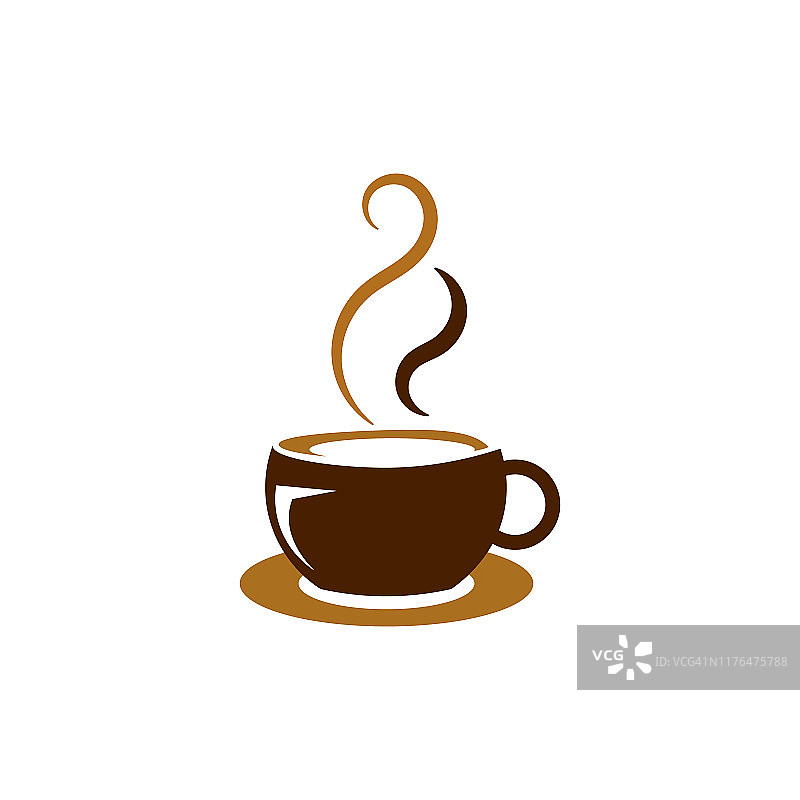 咖啡杯Logo模板图片素材