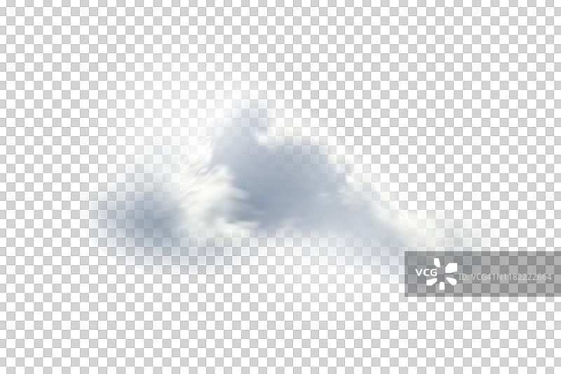 矢量现实孤立的云模板装饰和模型覆盖在透明的背景。风暴和天空的概念。图片素材