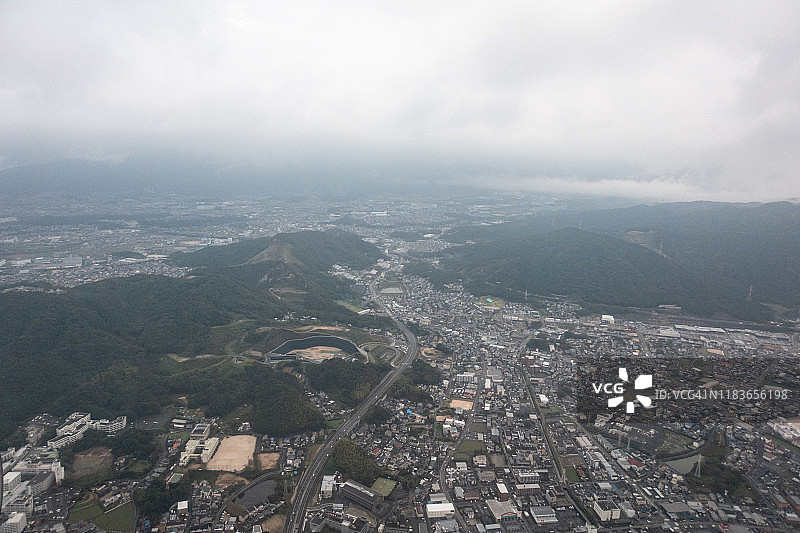 日本福冈县的小野城和Umi镇图片素材
