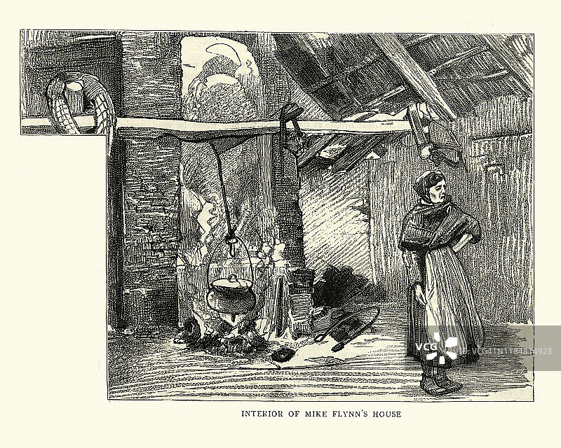爱尔兰内政，郡克里，爱尔兰，19世纪图片素材