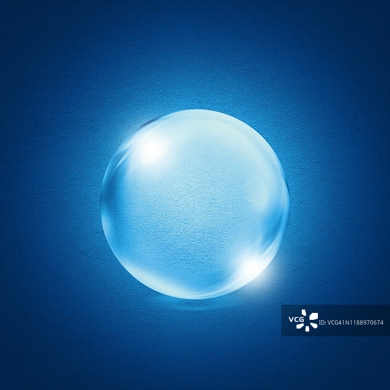 蓝色水晶球图片素材