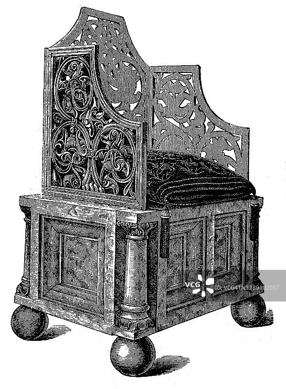 文艺复兴时期的椅子图片素材