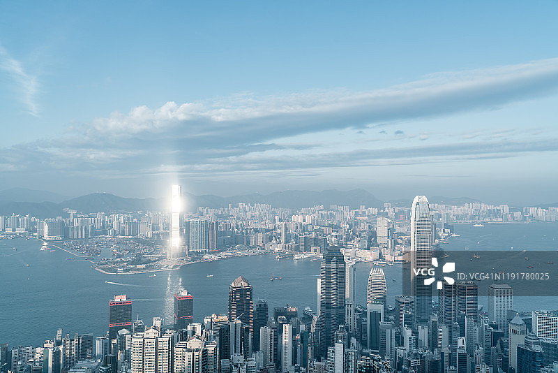 日落城市香港城市城市景观图片素材