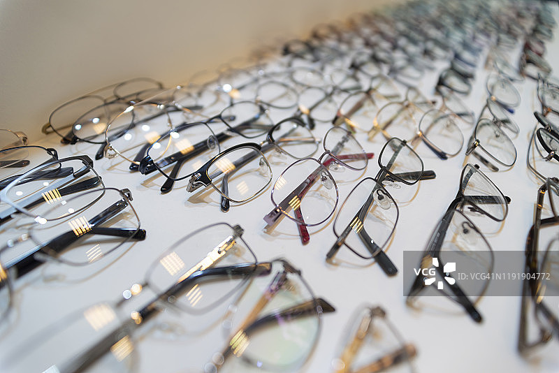 眼镜，各种眼镜的特写图片素材